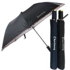 쉘브르 2단 체크 바이어스 우산