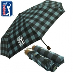 PGA 3단 수동 체스 블루 우산