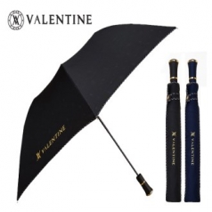 발렌타인 2단우산 58*8k 폰지 엠보 체크 바이어스 우산