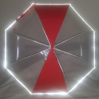 투명 우산 반사띠 우산 안전 우산 발광 우산 빨강 우산 빨간 우산