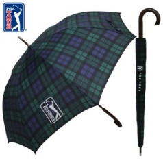 PGA 70자동 글렌체크우드 우산
