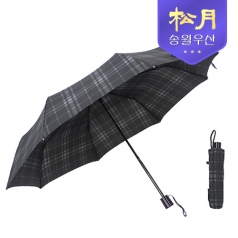 송월 우산 3단 모던 체크 우산
