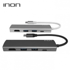[허브]아이논 USB C타입 to 3.0 4포트 with HDMI 허브 IN-UH110C