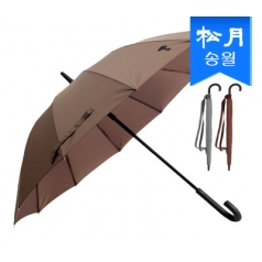 송월 우산 스누피 장 블랙 포인트 곡자 60 장우산 s