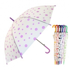 떙땡이 무늬 투명 반투명 비닐우산