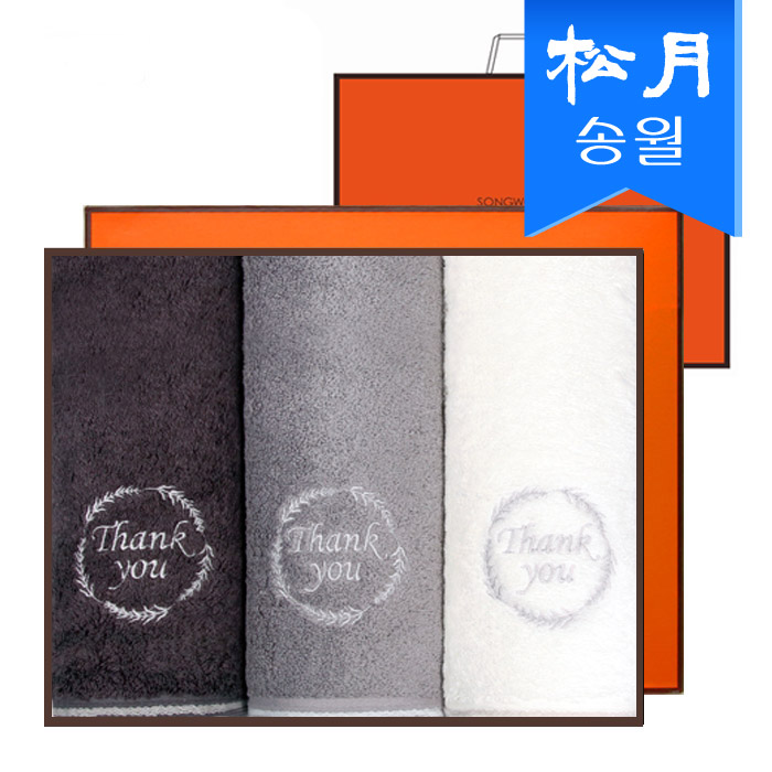 송월 땡큐 190g 뱀부얀 3매 선물세트(쇼핑백)