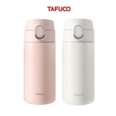 타푸코 스텐인레스 진공단열 원터치텀블러 350ml (화이트,핑크)