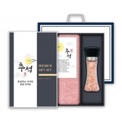 송월 추석 선물세트 (40수 180g 1매 + 핑크솔트 200g 1개)