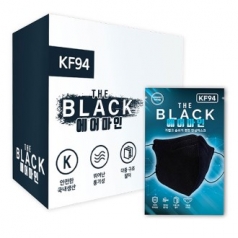 에어마인 더블랙 마스크(KF94)/검정/식약처인증/FDA승인/숨편한황사마스크