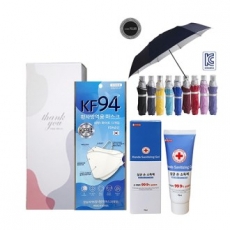 4종 선물세트/마스크 손소독제  우산,3단우산