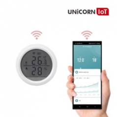 유니콘 IoT 홈 IoT 온도, 습도 감지 센서 Zigbee 방식 앱 연동 TS-H7