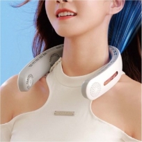 USB충전 트윈파워 넥밴드선풍기(2400mAh) 핸디선풍기 휴대용선풍기 미니선풍기
