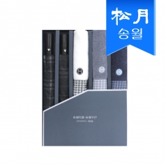 타올우산 5매 선물세트 (SWU 2단 모던체크2, 호텔컬렉션 톤3)