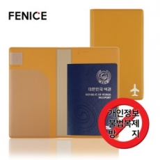 FENICE 아이콘 가죽 해킹 방지 여권케이스 M 국내생산
