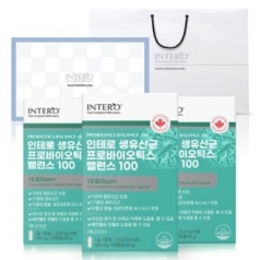 [인테로] 생유산균 프로바이오틱스 밸런스100 3통 선물세트
