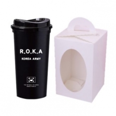 대한민국 군인 로카 ROKA 리유저블 텀블러 17oz 블랙컬러 선물세트
