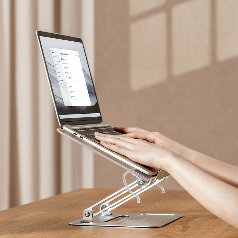 휴먼모션A-7 노트북거치대 맥북 받침대 독서대 겸용 태블릿 접이식 높이조절