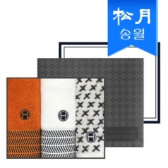 송월  호텔 컬렉션 기프트세트 (어로우세면2+엑스고리1) +쇼핑백
