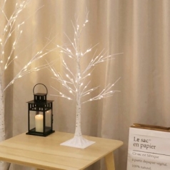 자작나무 LED 매직 무드등 (90cm) / USB 단스탠드 나무등