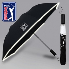 PGA 리플렉티브 우산 안전 우산 2단 자동 우산