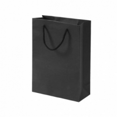 무지 세로형 쇼핑백 10p (13 x 19cm) (블랙) 종이 쇼핑백