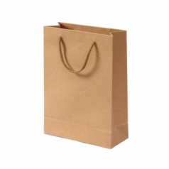 무지 세로형 쇼핑백 10p (19 x 26cm) (브라운) 종이백