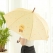캐릭터 장우산 우드손잡이 옐로우