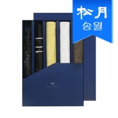 송월  타올 우산5매 선물세트 (CM뱀부 블럭3 + CM3단 폰지 1 + CM2단 폰지 바이어스1)