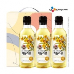 CJ 백설카놀라유3P(3종) / 손접이케이스 / 명절선물