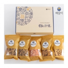 [면세 상품] 선물세트 해살이 맛좋은 안주 5종set (2호)