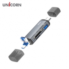 유니콘 OTG 멀티 카드리더기 A타입/C타입/5핀 USB3.1포트지원 XC-2000M