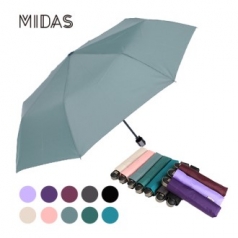 마이다스 3단 솔리드 칼라 수동 우산 3308