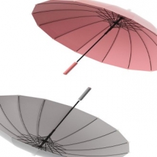16K 자바라 파스텔 장우산, 물받이우산 튼튼한장우산
