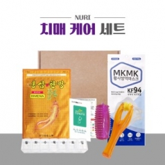 누리 치매 케어세트 2호 (KF94 마스크, 요일약통, 손가락 마사지기)