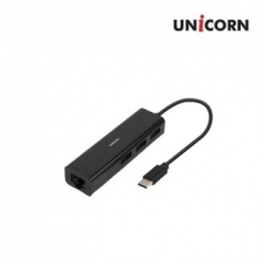 TH-200N 유니콘 USB C타입 3포트 유선랜 어댑터