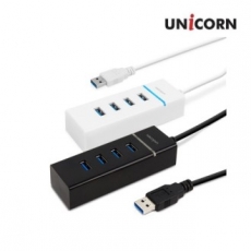 유니콘 USB3.0 A타입 4포트 USB허브 무전원방식 RH-3040