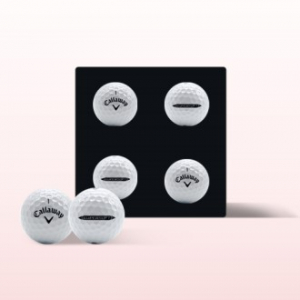 캘러웨이 SUPERSOFT 4구 2피스 골프공 로고인쇄