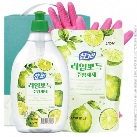 참그린라임500용기 라임300리필 고무장갑32cm(3종) #2