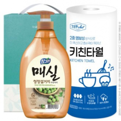 참그린매실490펌프 롤타입키친타올(2종)