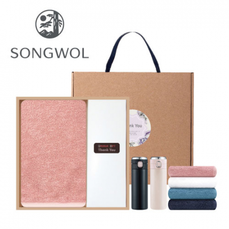 (송월타올)40수코마무지40(180g) 텀블러세트(40수코마무지40(180g) + LED텀블러) #2
