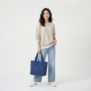 오가닉도트 캔버스백 무지 에코백 숄더백 대용량 가방