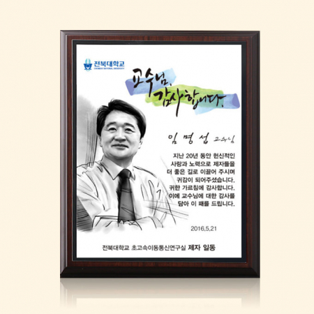 나무상패 인물화 교수님감사패 송공패 TKS005 수묵화 #2