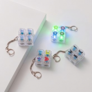 LED 키캡 키링 4구(ㅁ2*2형)주문제작