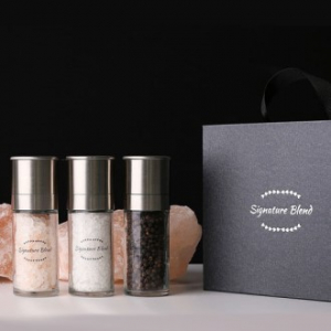 시그니처 블렌드 903 히말라야 핑크솔트 100g 블랙페퍼 40g 화이트솔트 100g 그라인더 선물세트