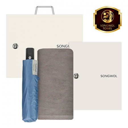 송월 뉴컬러무지 타올 1장 + 송월 SW3단비즈니스완자 우산 2조세트 #2