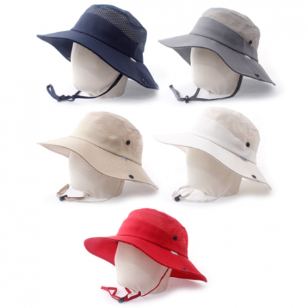 메쉬 아웃도어 통풍 등산 낚시 자외선차단 벙거지 모자 #2