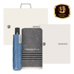 송월 CM포라인 타올 1장 + 송월 SW3단비즈니스완자 우산 2조세트