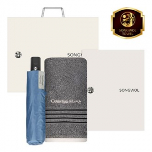 송월 CM포라인 타올 1장 + 송월 SW3단비즈니스완자 우산 2조세트