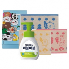 크리넥스 버블핸드워시 라인프렌즈 핸드선염타올세트(2종)