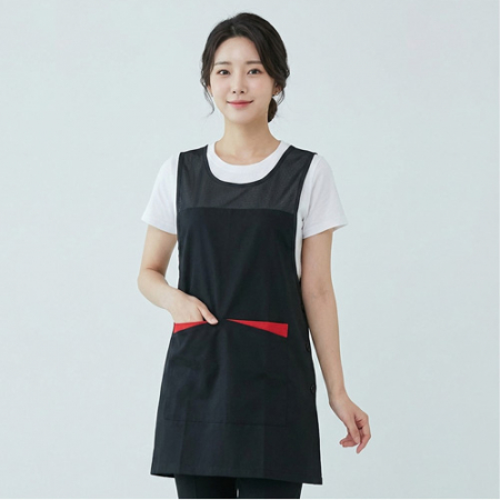 레드포인트 원피스형 메쉬 앞치마 #3